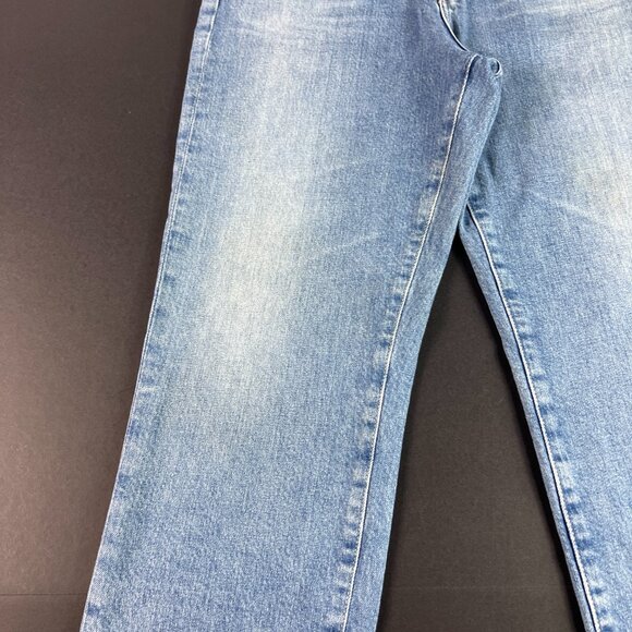 Adriano Goldschmid Jeans Womens 31x27* Isabelle Straight Crop Blue Denim Tag 31R - Picture 4 of 16